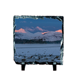 Picture of Derwent water in Winter slate coaster