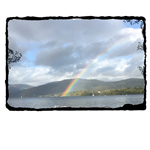 Picture of Rainbow over Windermere slate coaster